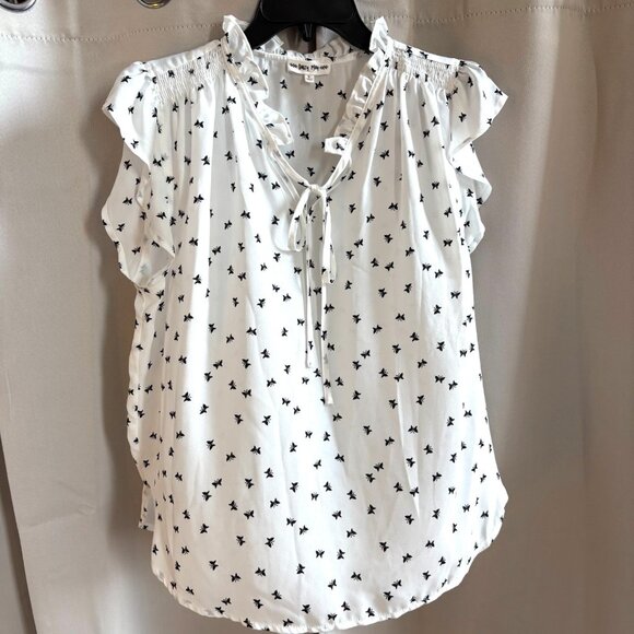 Daisy May Womens Top Size XL Butterfly Fairy Flutter Ruffle Boho Coquette 18755 - Picture 1 of 7
